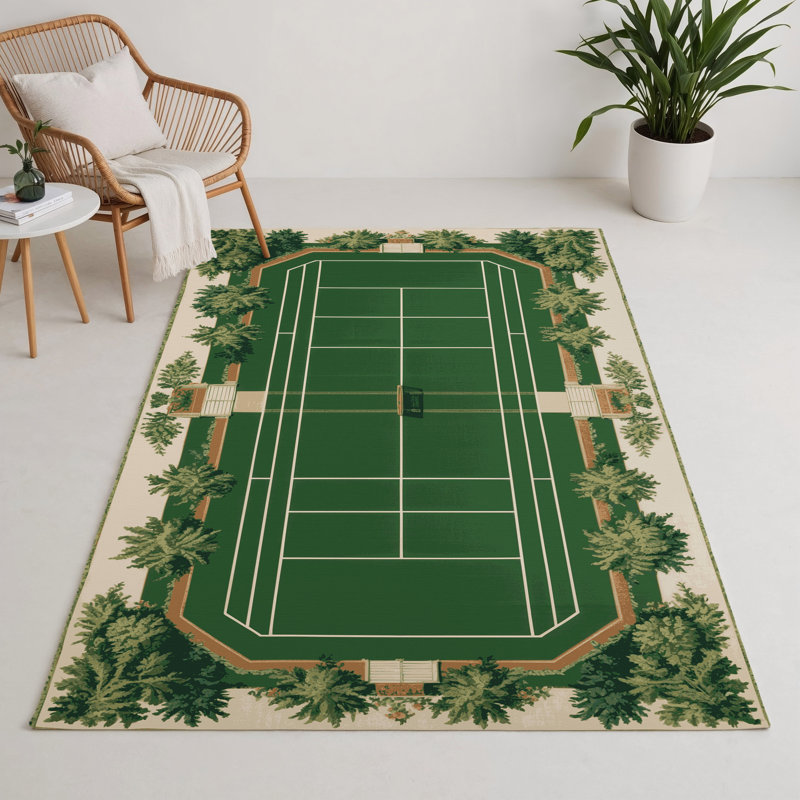Tapis vert français intérieur et extérieur, Rectangulaire 3 pi x 5 pi