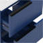 Meuble-lavabo 30 po avec lavabo en céramique et tiroirs pleine extension, meuble-lavabo autoportant avec glissières de tiroir à fermeture douce, conception cannelée, bleu-1061853325
