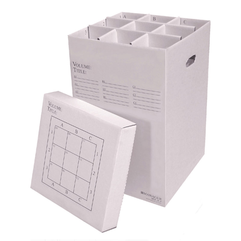 Cardboard Rolled Files Box, 25" H x 16" W x 16" D