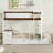 Twin-Over-Twin Bunk Bed with Trundle Desk Storage Solid Pine Composite Wood White Walnut for Small Bedrooms-1978862926-1978862927