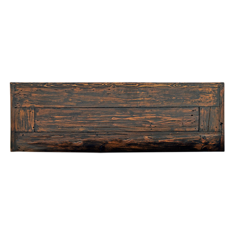 Console sculptée noire patinée