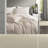 Premium Linen Blend Bedding Sets, Queen Size, Timeless Stripe Design