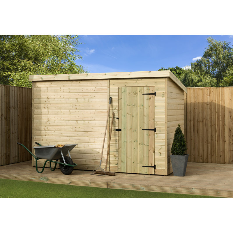 10 Ft. W x 7 Ft. D Shiplap Pent Wooden Shed