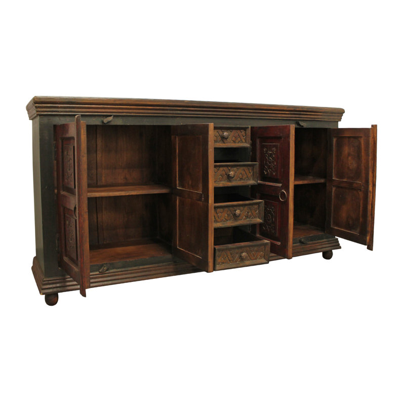 Buffet en bois massif 72 tiroirs 72 po