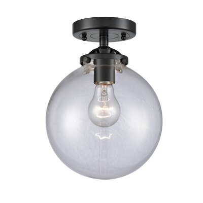 Ranae 1 - Light 8"" Simple Globe Semi Flush Mount -  Wrought Studio™, 4386D3DB155245D0A34FA1DC1EB03977