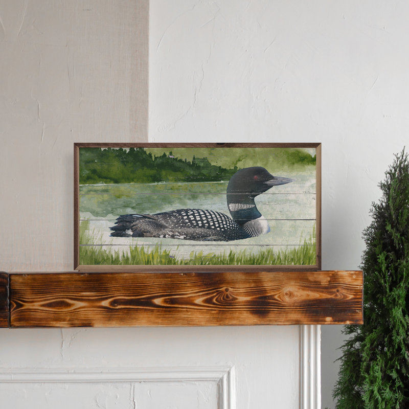 Loon On The Water, 20" H x 40" W