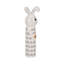 Figurine de lapin en céramique avec accent de cœur.-552509373
