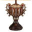 Lampe de table en forme d'urne 29,5 "Delicata", bronze avec accents