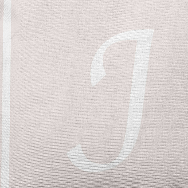 Reversible Throw Pillow, Ivory/White, J, 26"x26"