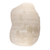 Rug Wool Area Rug in Beige