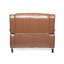 Fauteuil inclinable manuel en similicuir avec porte-gobelets et siège surdimensionné