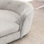 Lin, lit pour animal de compagnie, grands chiens, ovale semi-fermé, épais, bande magnétique surdimensionnée, beige, tissu pour chien, conception, chiens