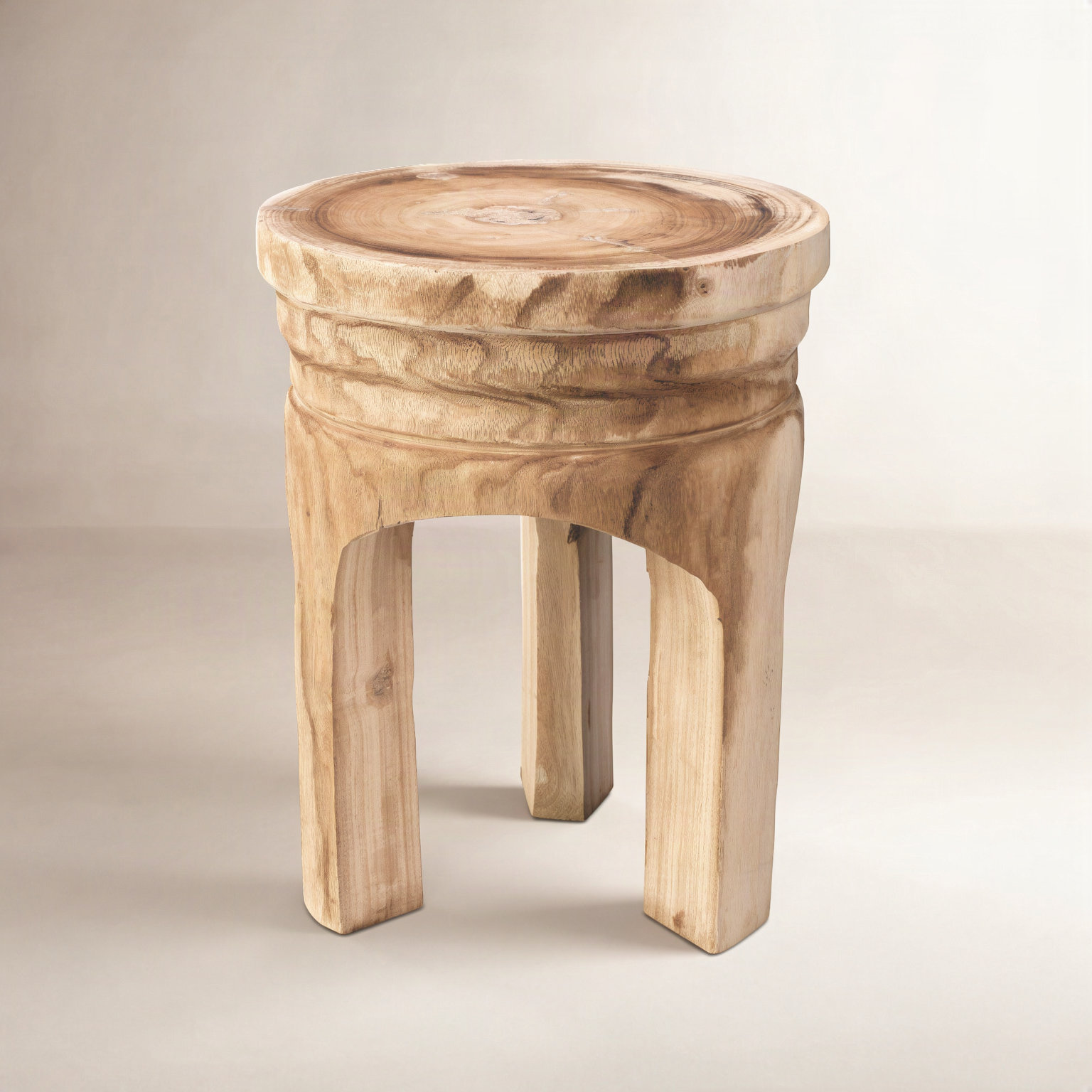 Everdeen Solid Wood Accent Stool