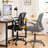 Mesh Desk Chair with Flip-up Armrest-328280263-334066800
