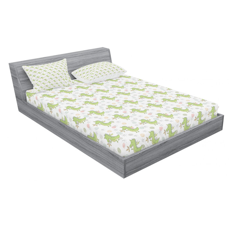 Dragon Microfiber Sheet Set, Queen Sheet Set with Fitted Sheet