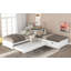 Lit plateforme en L avec lit gigogne et tiroirs-1256248833