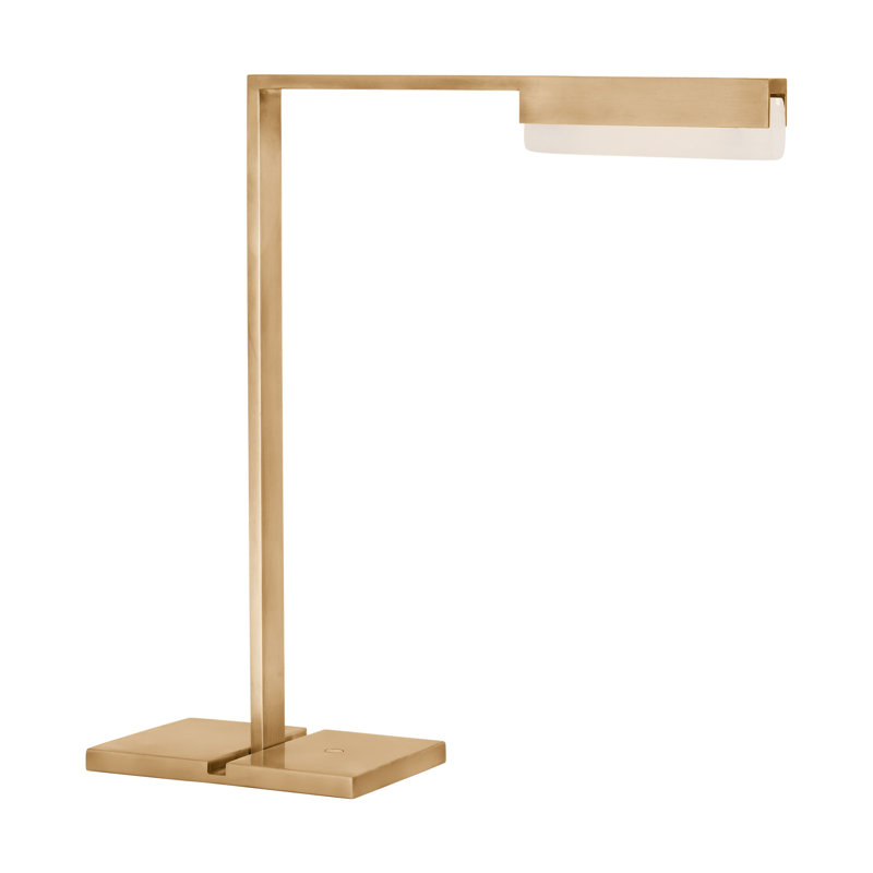 Linea Standard Lamp, Hand Rubbed Antique Brass