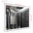 60X40 Inch Oversized LED Bathroom Mirror Wall Mounted Mirror With 3 Color Modes  Aluminum Frame Large Wall Mirror For Bathroom