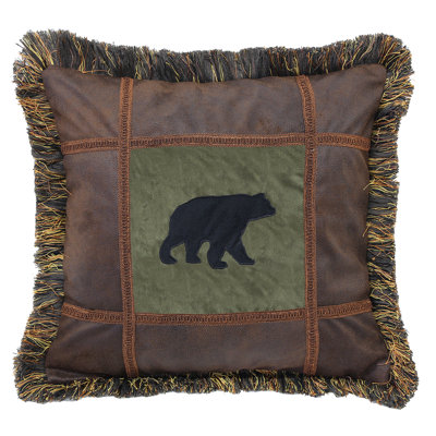 Coussin en faux cuir Autumn Trails