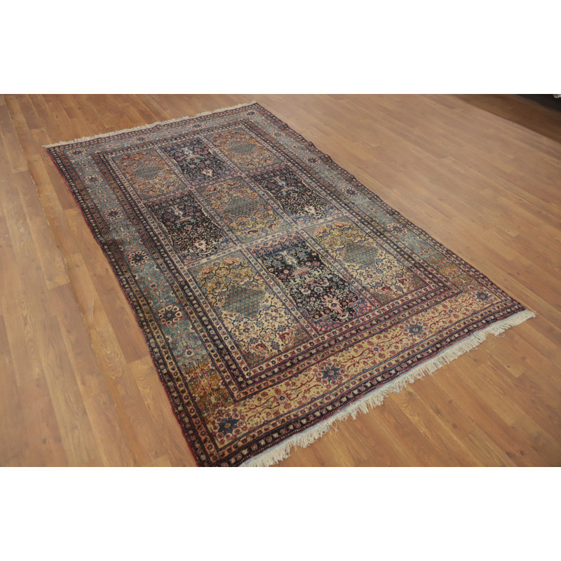 Tapis traditionnel avant teinture végétale pré-1900 4 x 7