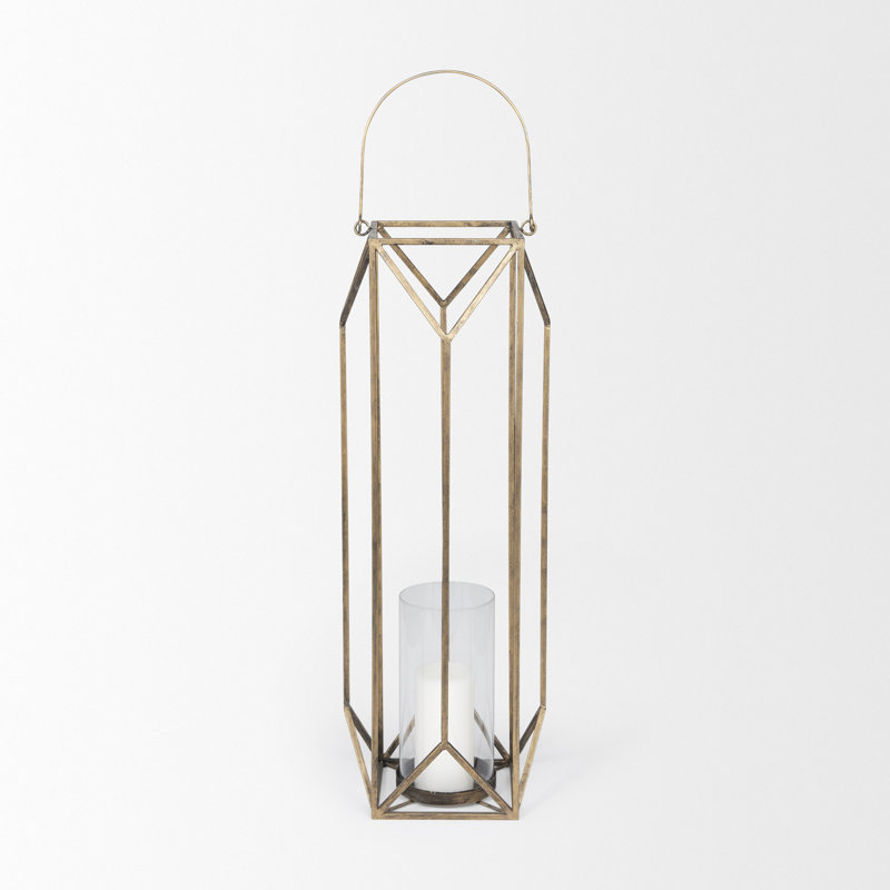 Metal Tabletop Lantern, Large