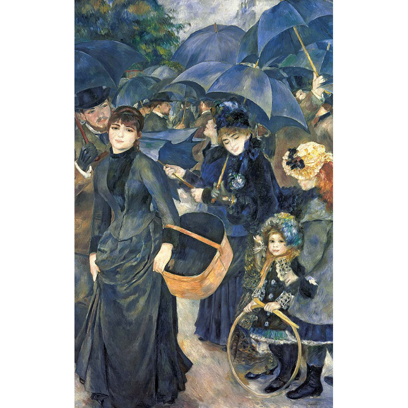 Renoir The Umbrellas (19th) Wall Decal, 72" H x 45.5" W