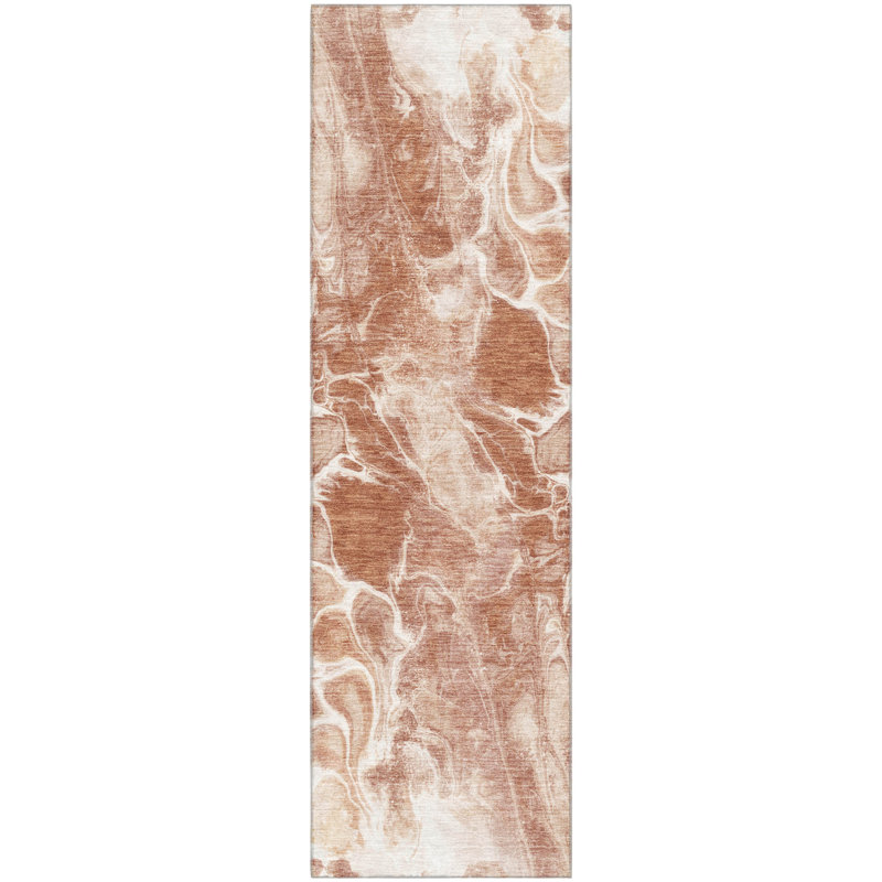 Premium Machine Washable Mayfield AMF1936 Abstract Rug, Runner 2'3" x 7'6"