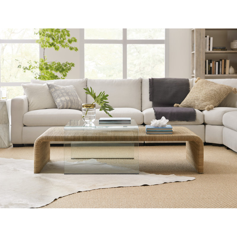 Amani Rope and Glass Cocktail Table