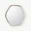 Hudson Hexagon Metal Mirror