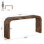 Console 71 po en bois massif courbé pour vestibule ou derrière le canapé - Finition naturelle-165761762