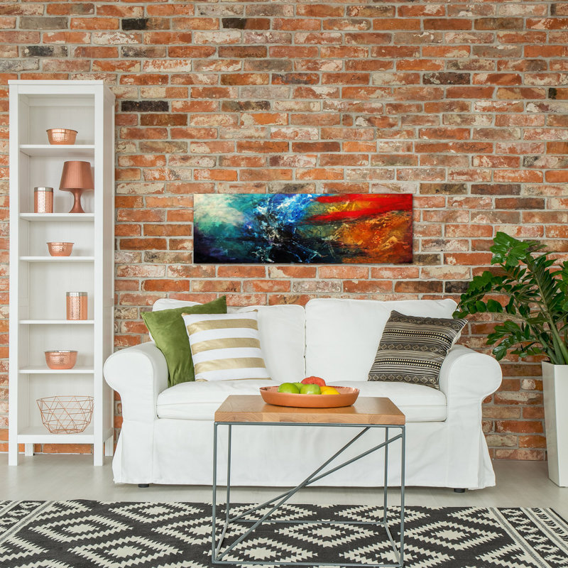 « synphonic » par heather offord, impression sur toile tendue, H 16 po x l 48 po x P 1,5 po