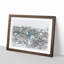 Rooftop View of Gran Canaria Sketch - Picture Frame Graphic Art Print-56875187-56875190
