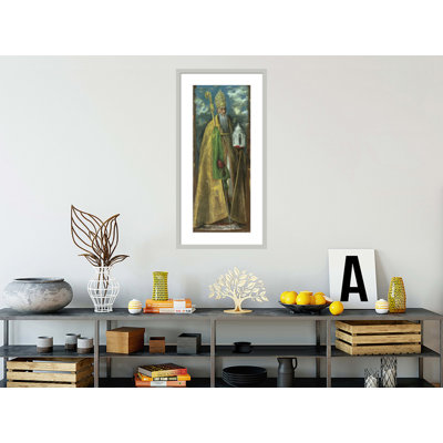 Saint Augustine of Hippo (354-430) by El Greco -Framed Giclee Print