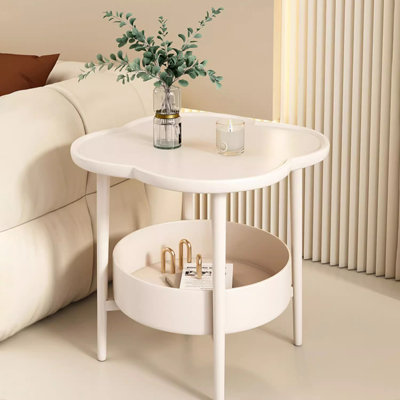 Kamery Flower Shape Tray Top End Table