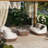 Willow 4Pc Upholstered Woven Patio Deep Seating Conversation Set