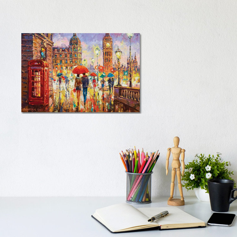 London IV by Andrej Ostapchuk - Print on Canvas, Wrapped Canvas, 20.32 cm H x 30.48 cm W
