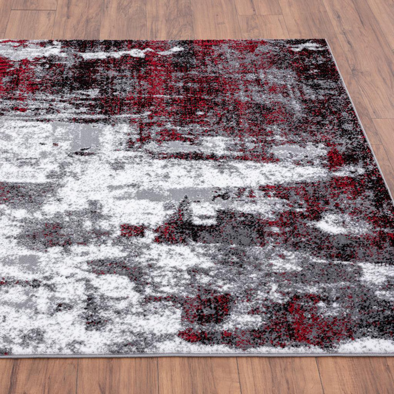 Elkmont Abstract Indoor Rug, Rectangle 6' x 9'