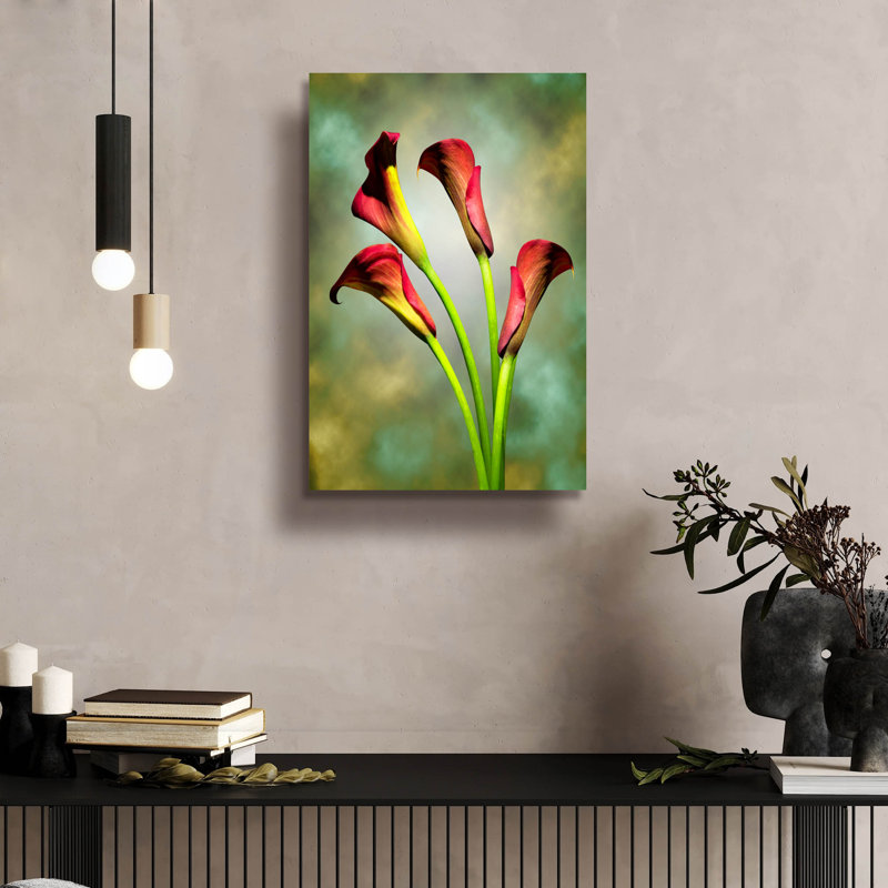 "Fleurs rouges" par Mark Ashkenazi, H 24 po x l 16 po x P 0,2 po