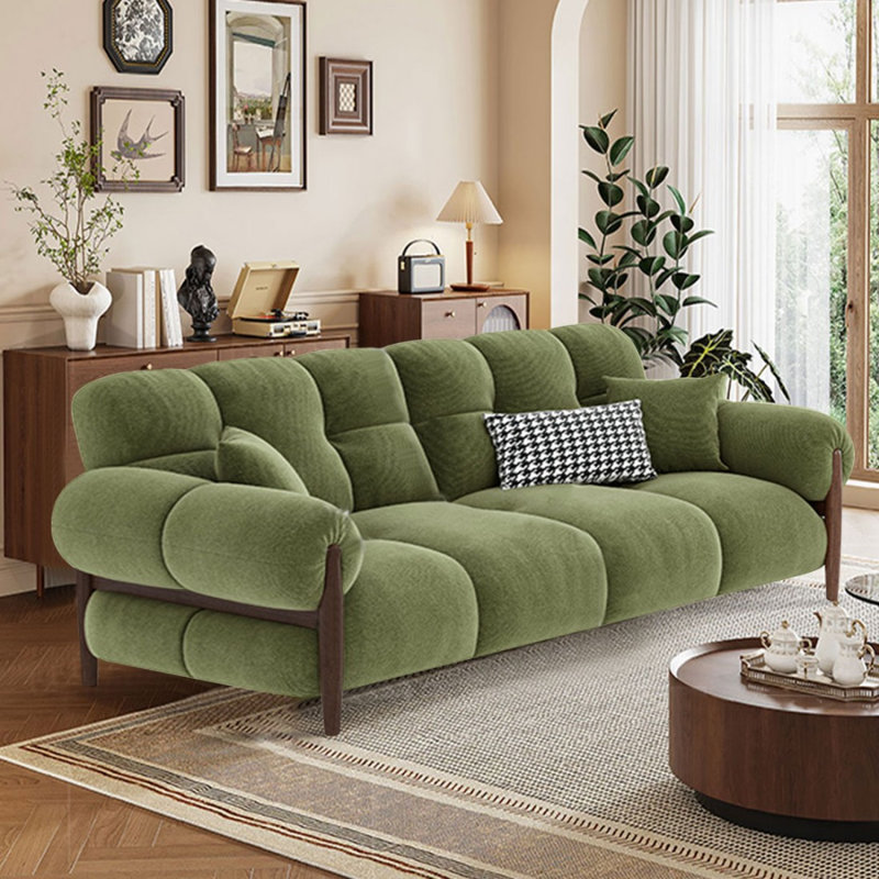 Causeuse-coussin en polyester vert standard