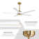 56'' Ellaura LED Ceiling Fan with Light Kit and Remote Control Included