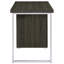 Bureau gris avec 3 tiroirs spacieux