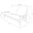 Monterey Frame-Futon Frame with Mattress, Straight Arm, Versatile and Convertible Design Futon Frame for All Spaces - Queen Frame Without Storage Drawers-210097456