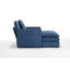Chaise d'appoint rembourrée avec repose-pieds-1010606695