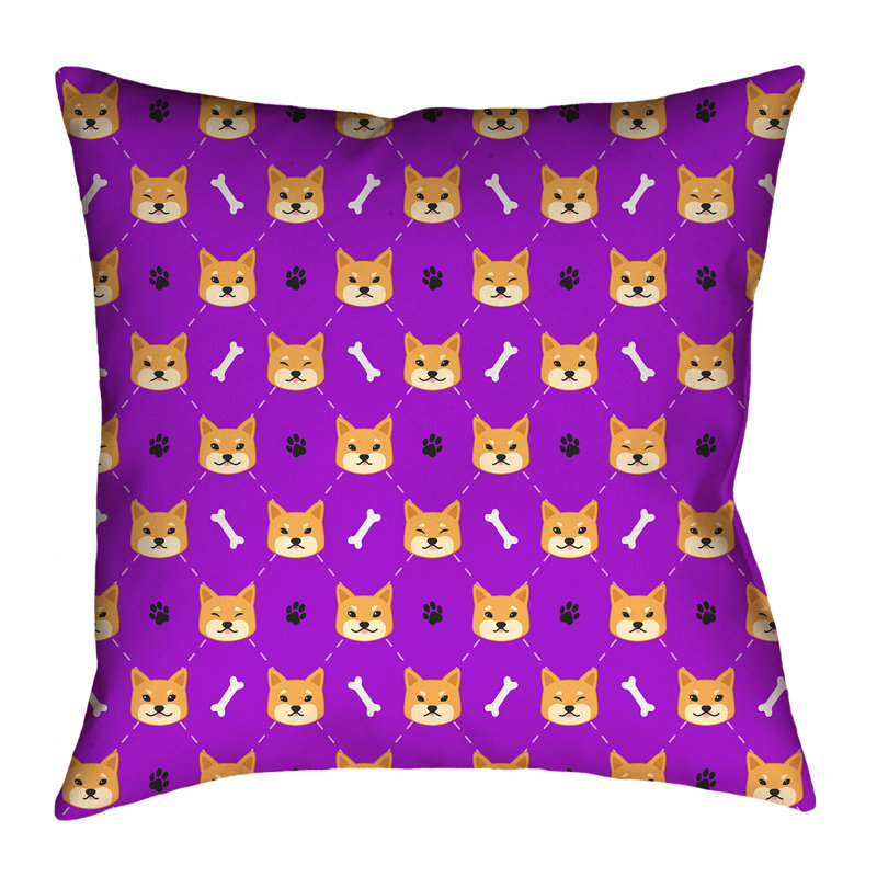 Housse de coussin Katelyn Elizabeth, 18 po x 18 po, Lavande, Polyester