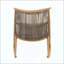 Chaise berçante d'extérieur - Structure en fer robuste, dossier et coussin en rotin PE-132264081