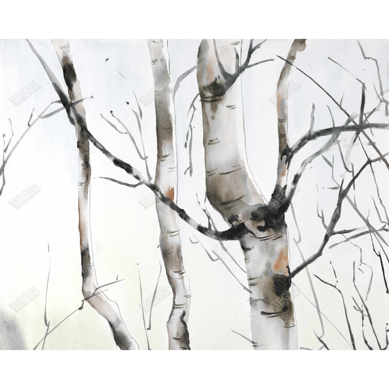 " Three Birches Trees "