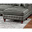 Canapé modulaire en similicuir respirant gris ardoise avec 2 chaises réversibles / méridienne et assemblage attrayant requis