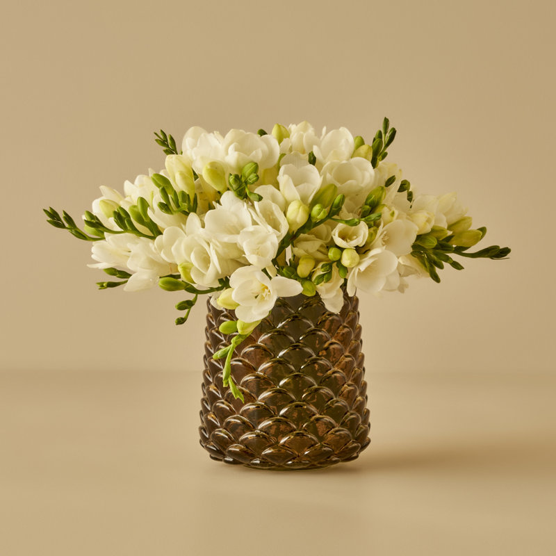 Vase Irène, Green, H 1,25 po x l 4,5 po x P 4 po