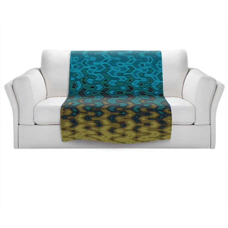 Hand Woven Throw Blanket, 51" x 60"