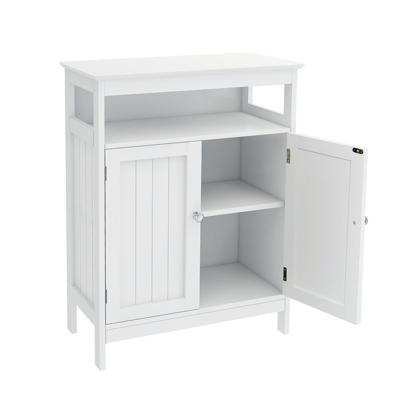 Armoire de salle de bain - Blanc, portes à double volet, résilientes, finition, grand espace de rangement, instructions d'assemblage faciles, peinture lisse de qualité E1, beaucoup de rangement, étapes simples